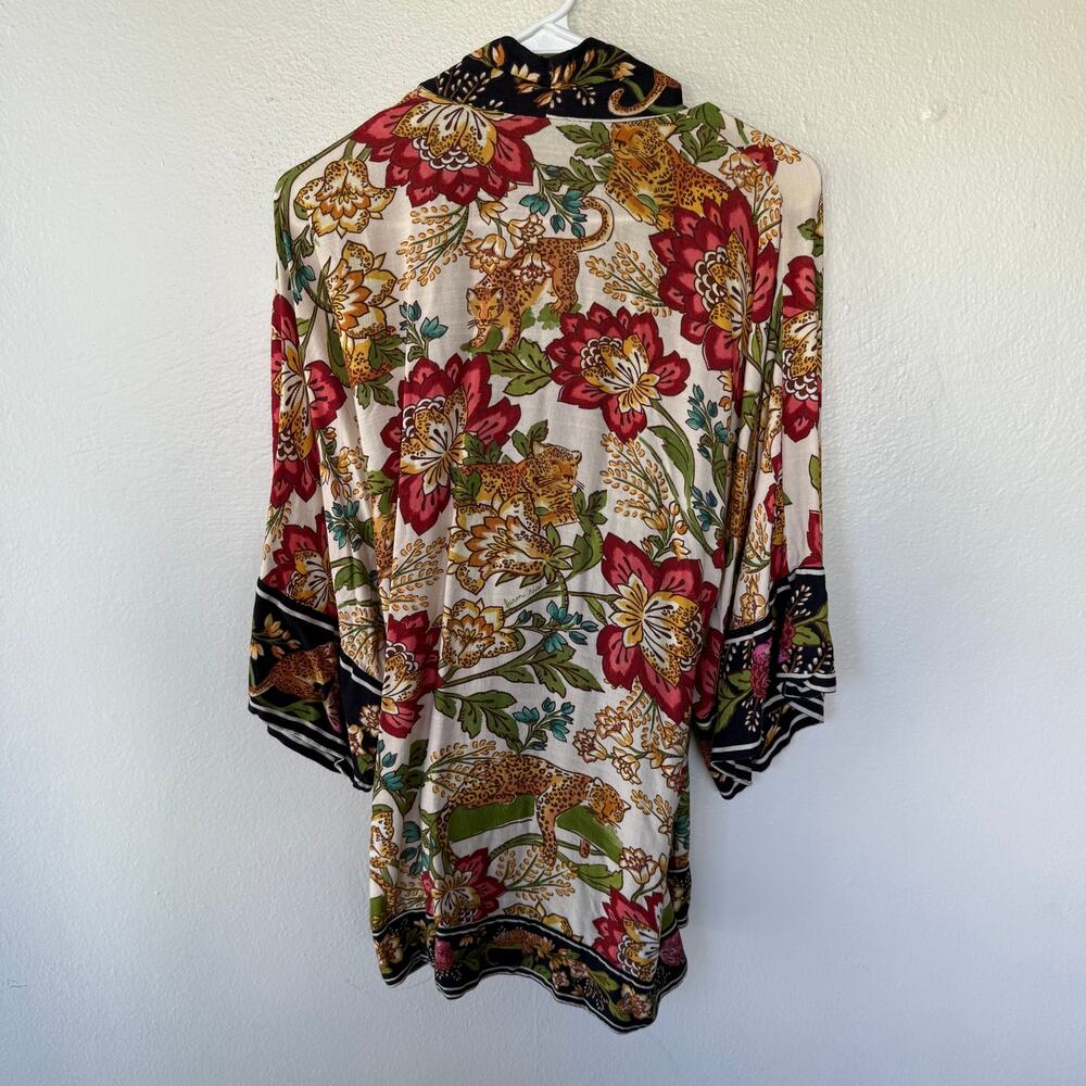 Farm Rio Women’s Tapestry Knit Crossover Kimono size S - Picture 7 of 11